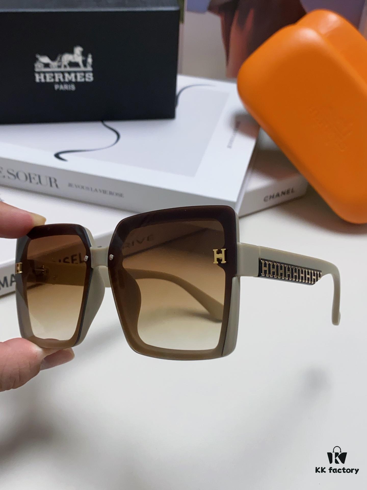 6931ae83ccd8ab3d7afa29cd Hermes 2024 New Korean-Style Square Women's Sunglasses, Retro Fashion Minimalist Polarized Sunglasses, Unisex Eyewear