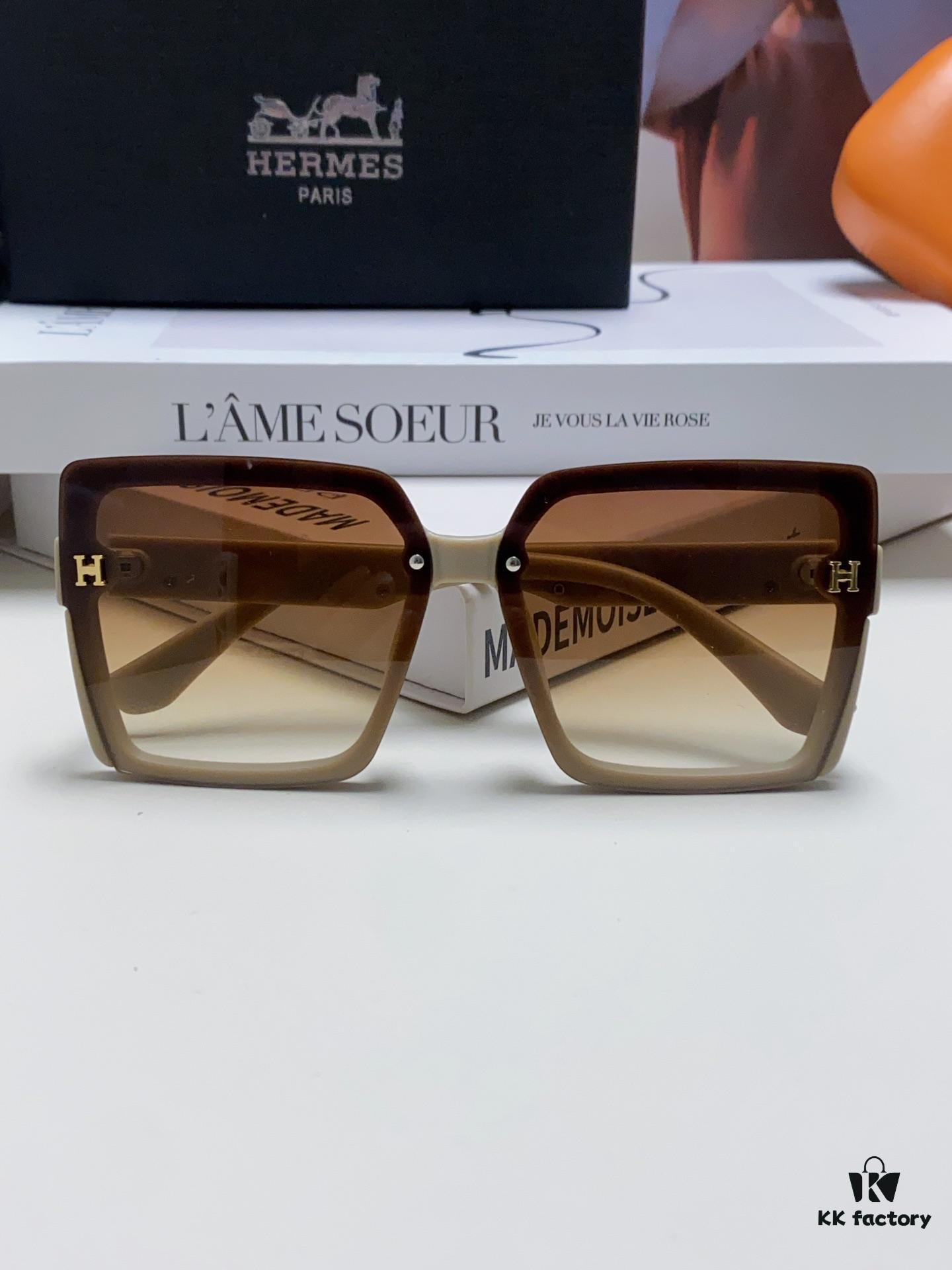 6931ae83ccd8ab3d7afa29ce Hermes 2024 New Korean-Style Square Women's Sunglasses, Retro Fashion Minimalist Polarized Sunglasses, Unisex Eyewear