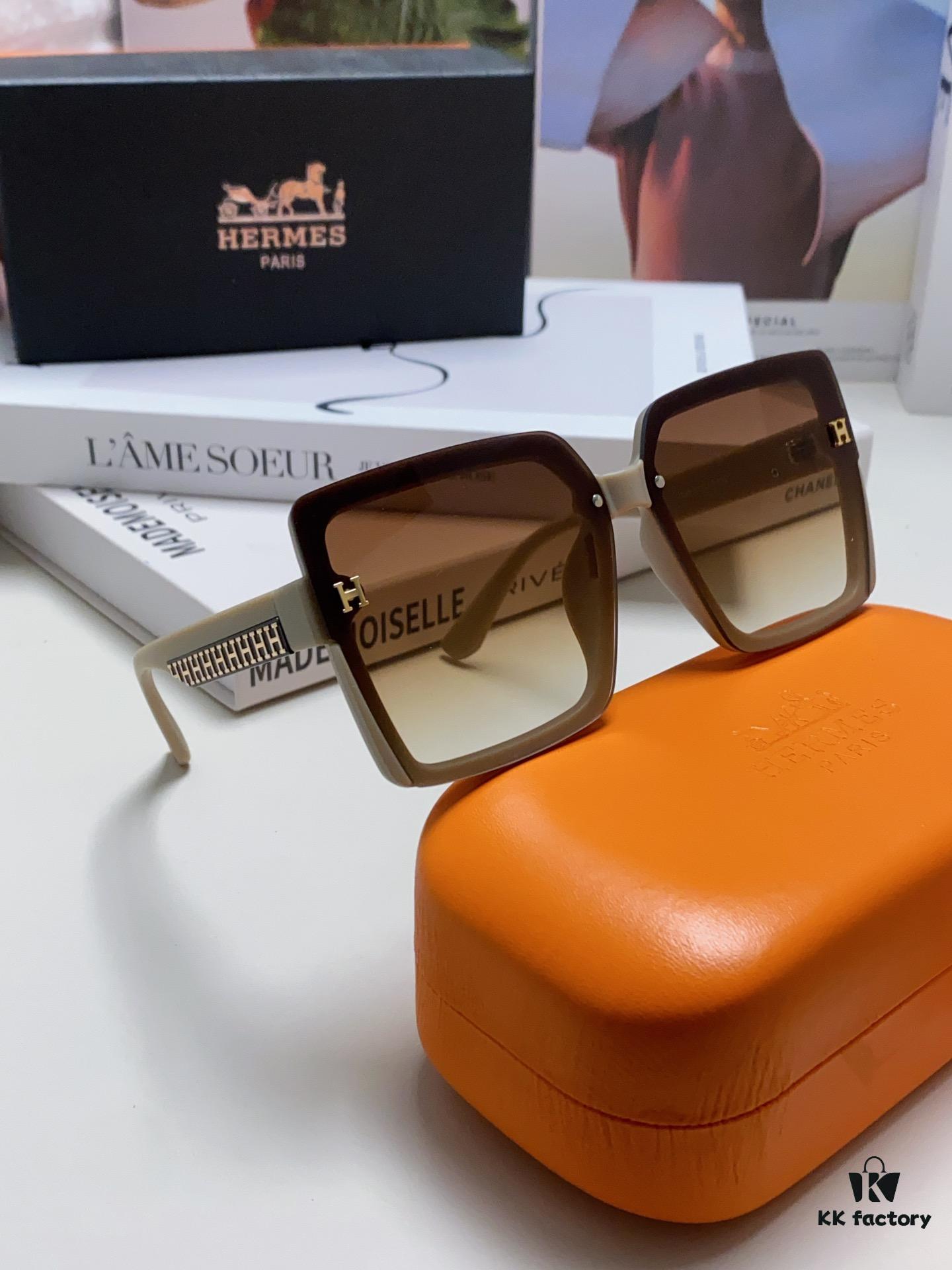 6931ae84ccd8ab3d7afa29cf Hermes 2024 New Korean-Style Square Women's Sunglasses, Retro Fashion Minimalist Polarized Sunglasses, Unisex Eyewear