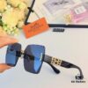 6931ae8cccd8ab3d7afa2a4a Hermes 2024 TikTok Popular Women's Fashionable Luxurious Frameless Cut-Out Oversized UV-Protective Sunglasses for Street Photography