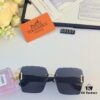6931ae8cccd8ab3d7afa2a4f Hermes 2024 TikTok Popular Women's Fashionable Luxurious Frameless Cut-Out Oversized UV-Protective Sunglasses for Street Photography