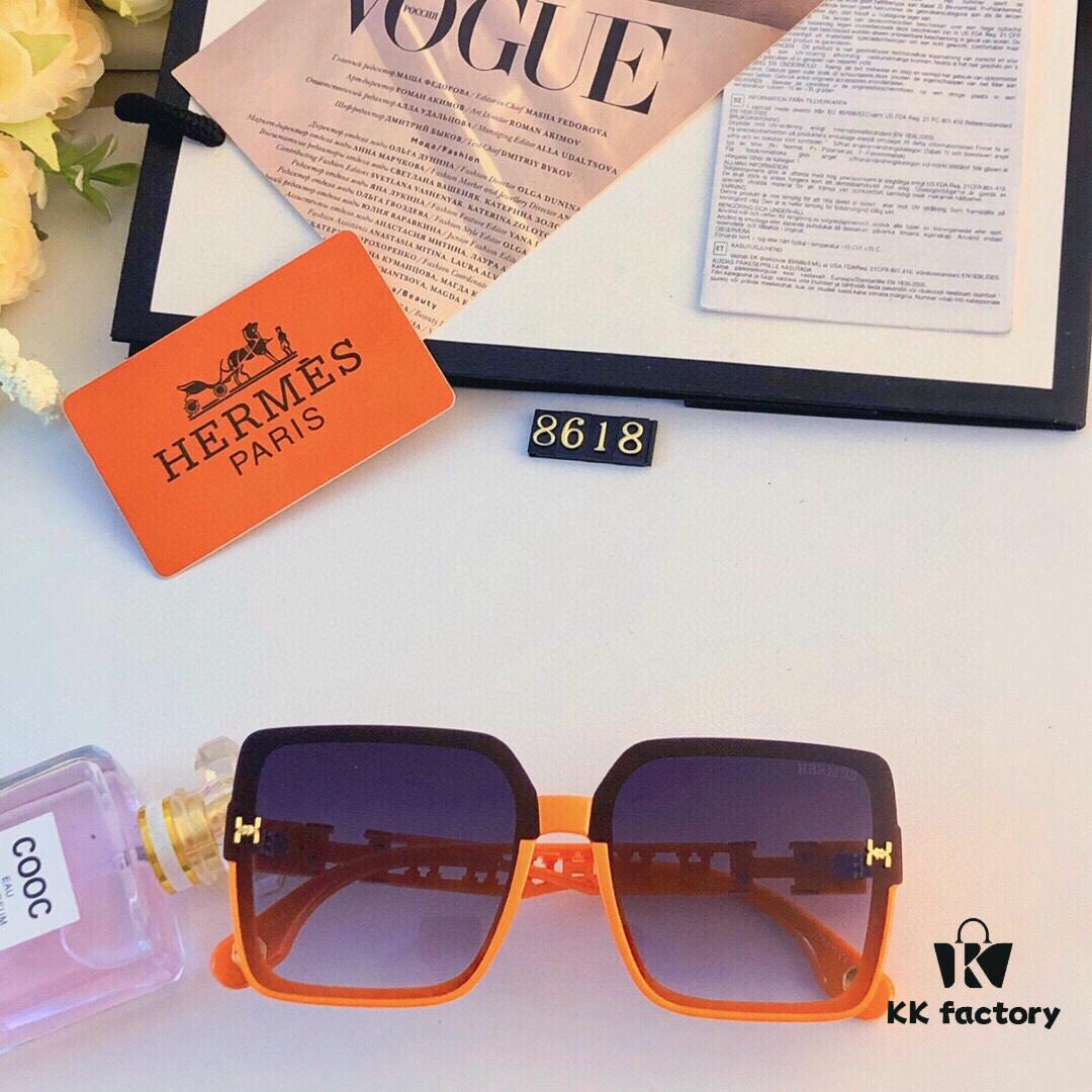 6931ae8dccd8ab3d7afa2a60 Hermes New Large-Frame Trendy Women's Sunglasses, Square Minimalist Korean Style, Face-Slimming UV Protection Driving and Street Photography Sun Glasses