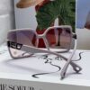 6931ae8fccd8ab3d7afa2a79 Hermes 2024 New Women's Square Oversized Sunglasses Round Face Slimming UV Protection High-End Travel Sun Glasses