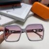 6931ae8fccd8ab3d7afa2a7a Hermes 2024 New Women's Square Oversized Sunglasses Round Face Slimming UV Protection High-End Travel Sun Glasses