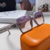 6931ae8fccd8ab3d7afa2a7e Hermes 2024 New Women's Square Oversized Sunglasses Round Face Slimming UV Protection High-End Travel Sun Glasses