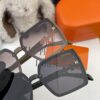 HERMES 2024 Spring New Arrival Original Release Highly Popular Luxury Square Sunglasses Model H1301