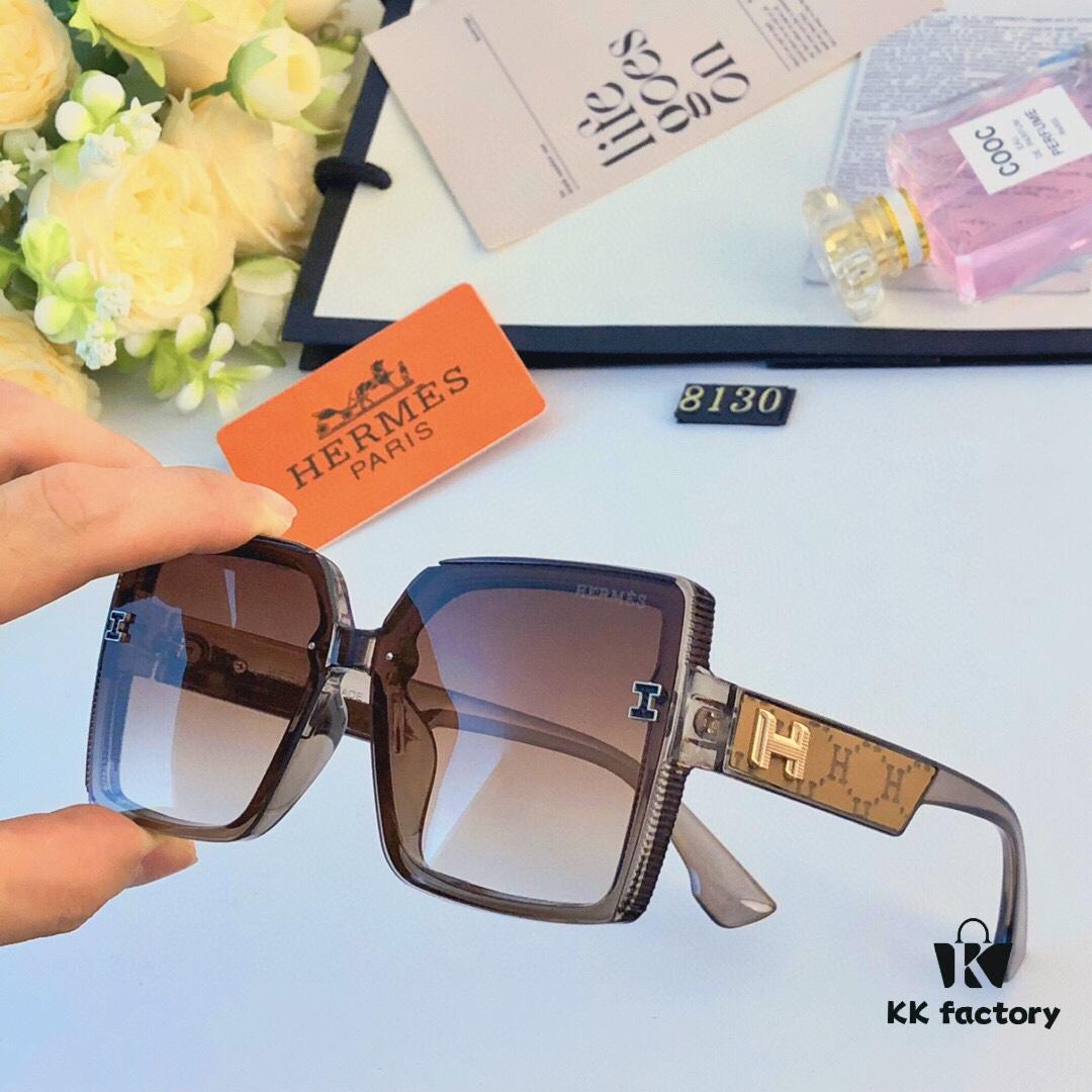 6931ae94ccd8ab3d7afa2aba Hermes Women's Sunglasses 2024 New Arrival Square Retro Stylish Sun Protection Glasses for Long and Oval Faces