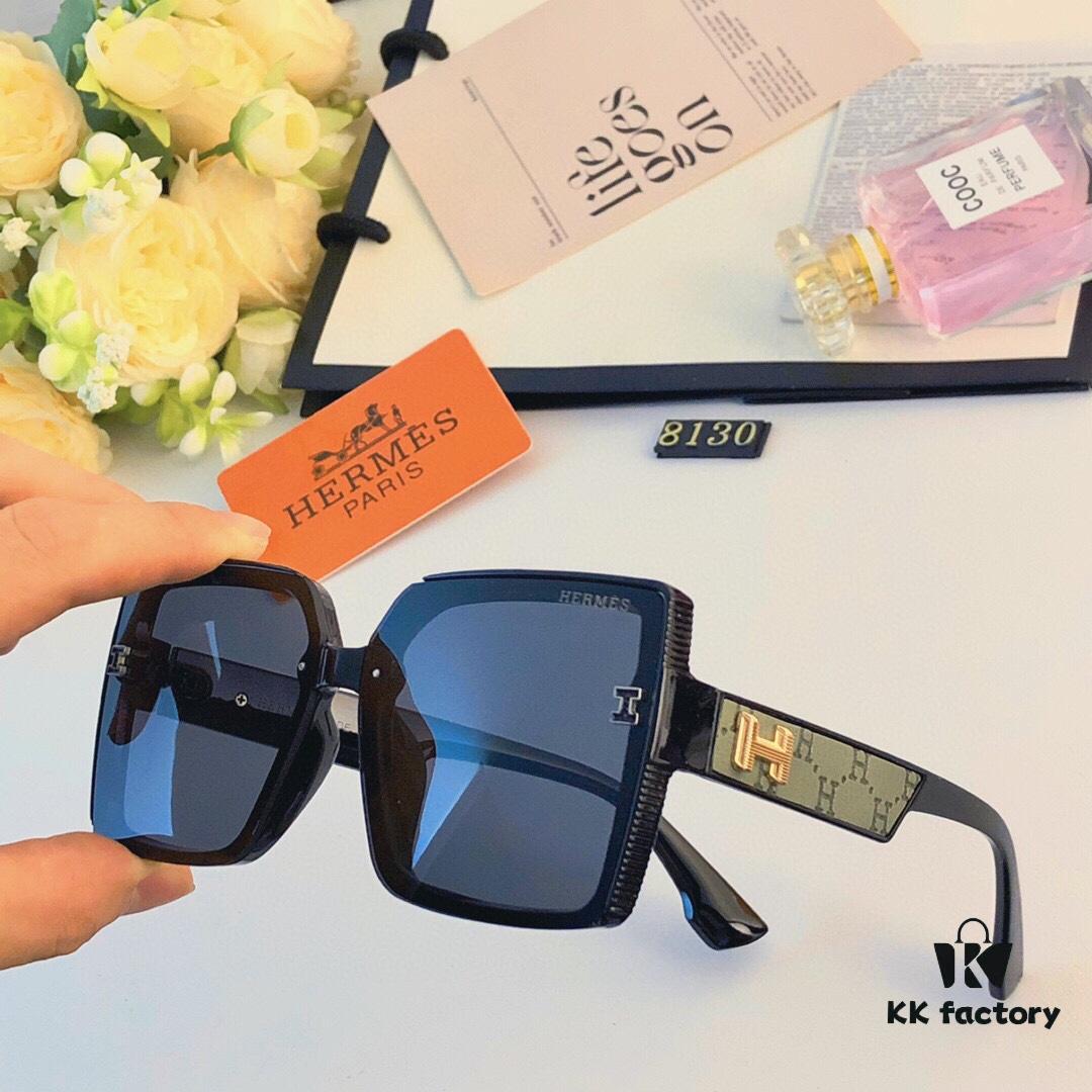 6931ae94ccd8ab3d7afa2abb Hermes Women's Sunglasses 2024 New Arrival Square Retro Stylish Sun Protection Glasses for Long and Oval Faces