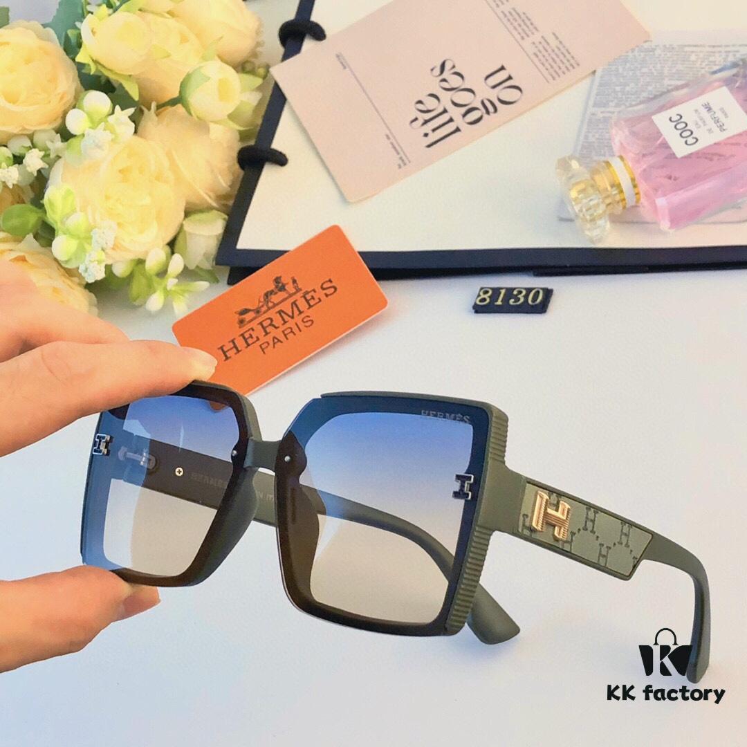 6931ae94ccd8ab3d7afa2abc Hermes Women's Sunglasses 2024 New Arrival Square Retro Stylish Sun Protection Glasses for Long and Oval Faces