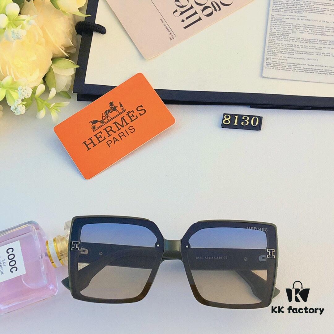 6931ae94ccd8ab3d7afa2abd Hermes Women's Sunglasses 2024 New Arrival Square Retro Stylish Sun Protection Glasses for Long and Oval Faces