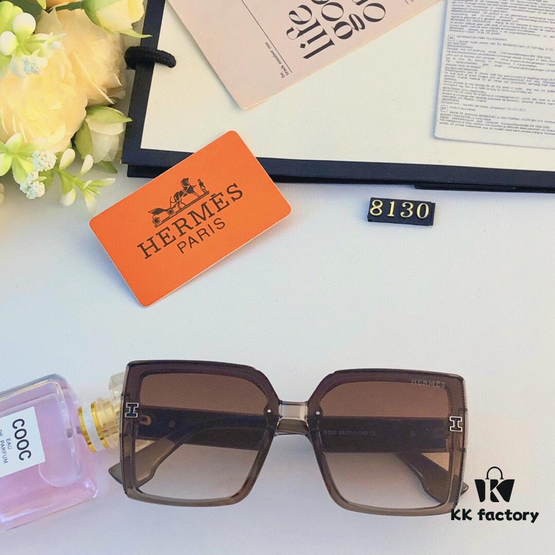 6931ae94ccd8ab3d7afa2abf Hermes Women's Sunglasses 2024 New Arrival Square Retro Stylish Sun Protection Glasses for Long and Oval Faces