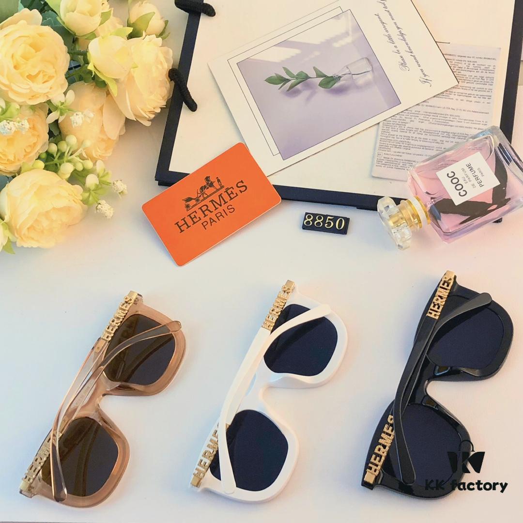 6931ae95ccd8ab3d7afa2ad3 Hermes Sunglasses for Women, Trendy Square Frame UV Protection Glasses, Slimming Design for Round Faces, Suitable for Summer and Myopia, Unisex Style