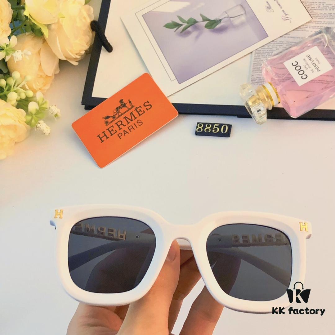 6931ae95ccd8ab3d7afa2ad5 Hermes Sunglasses for Women, Trendy Square Frame UV Protection Glasses, Slimming Design for Round Faces, Suitable for Summer and Myopia, Unisex Style