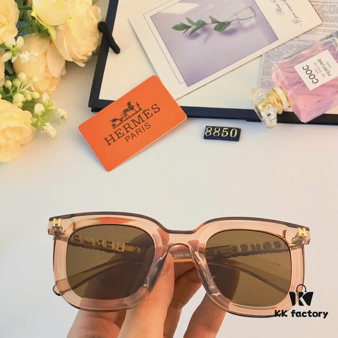 6931ae95ccd8ab3d7afa2ad6 Hermes Sunglasses for Women, Trendy Square Frame UV Protection Glasses, Slimming Design for Round Faces, Suitable for Summer and Myopia, Unisex Style