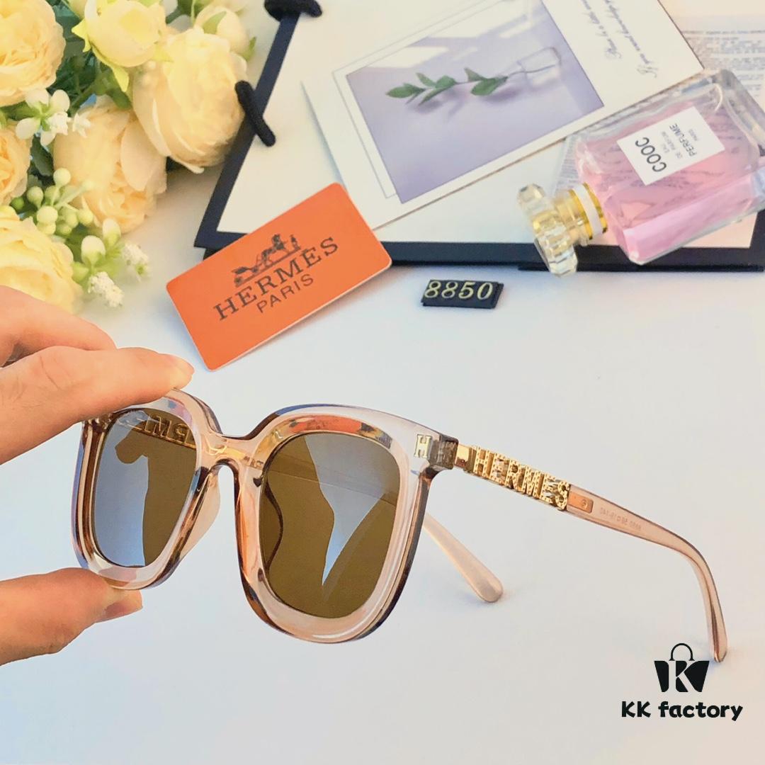 6931ae96ccd8ab3d7afa2ad8 Hermes Sunglasses for Women, Trendy Square Frame UV Protection Glasses, Slimming Design for Round Faces, Suitable for Summer and Myopia, Unisex Style