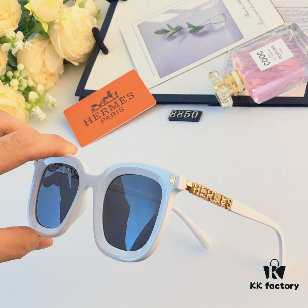 6931ae96ccd8ab3d7afa2ad9 Hermes Sunglasses for Women, Trendy Square Frame UV Protection Glasses, Slimming Design for Round Faces, Suitable for Summer and Myopia, Unisex Style