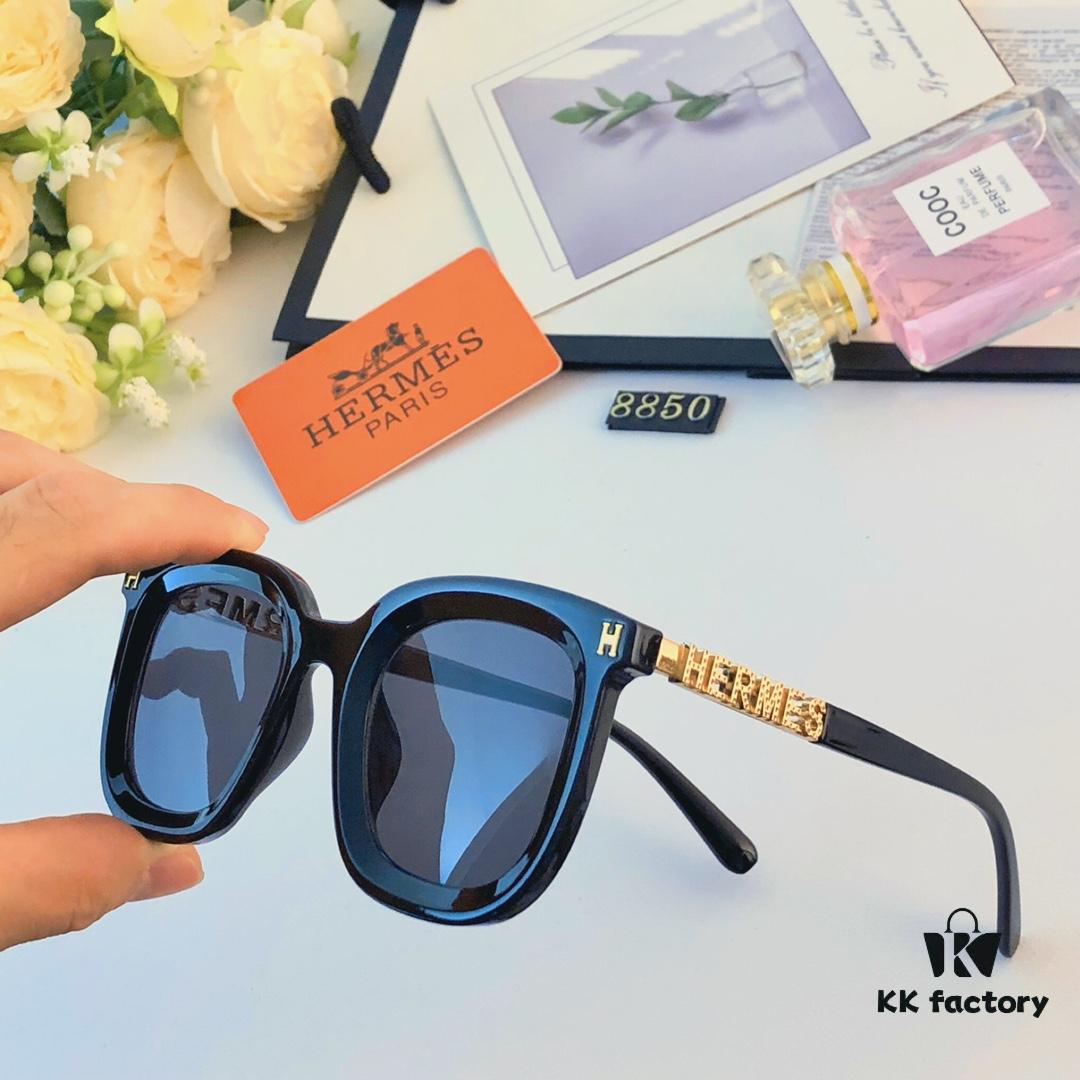 6931ae96ccd8ab3d7afa2ada Hermes Sunglasses for Women, Trendy Square Frame UV Protection Glasses, Slimming Design for Round Faces, Suitable for Summer and Myopia, Unisex Style