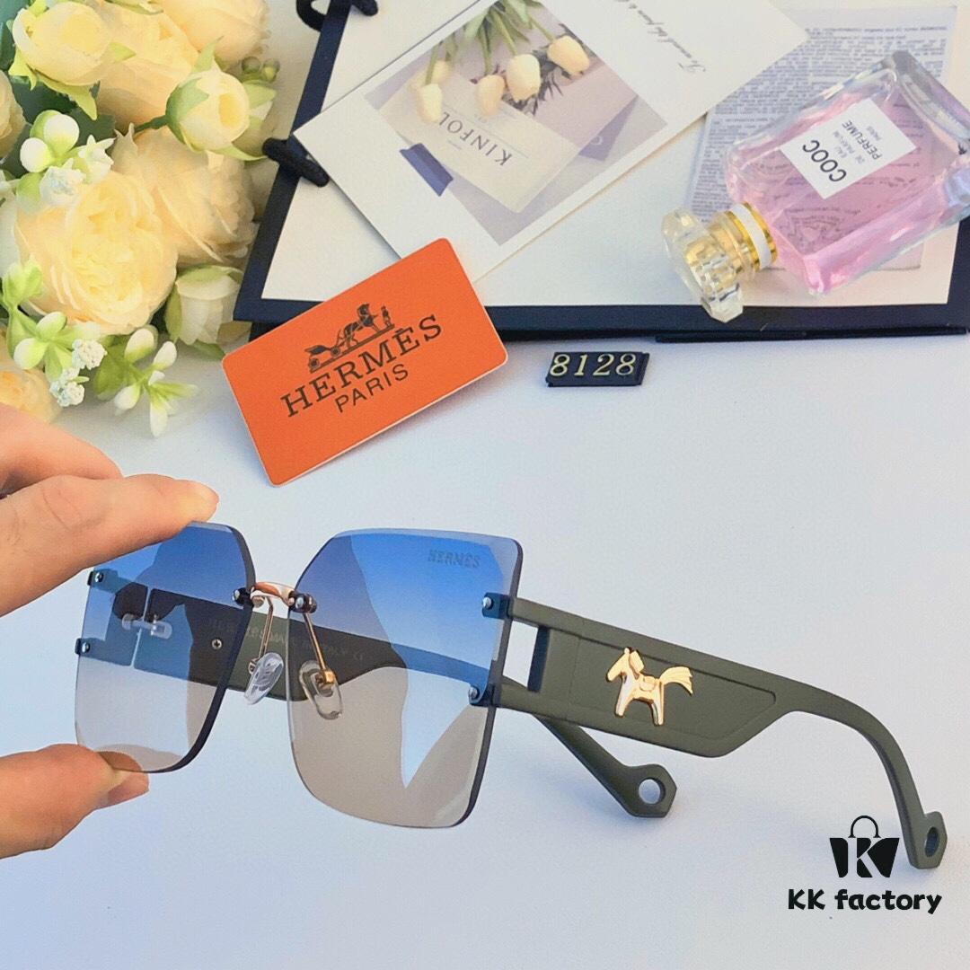 6931ae96ccd8ab3d7afa2add Hermes New Arrival Sunglasses for Women, High-End Fashion UV Protection, Anti-Glare, Instagrammable Driving Sunglasses
