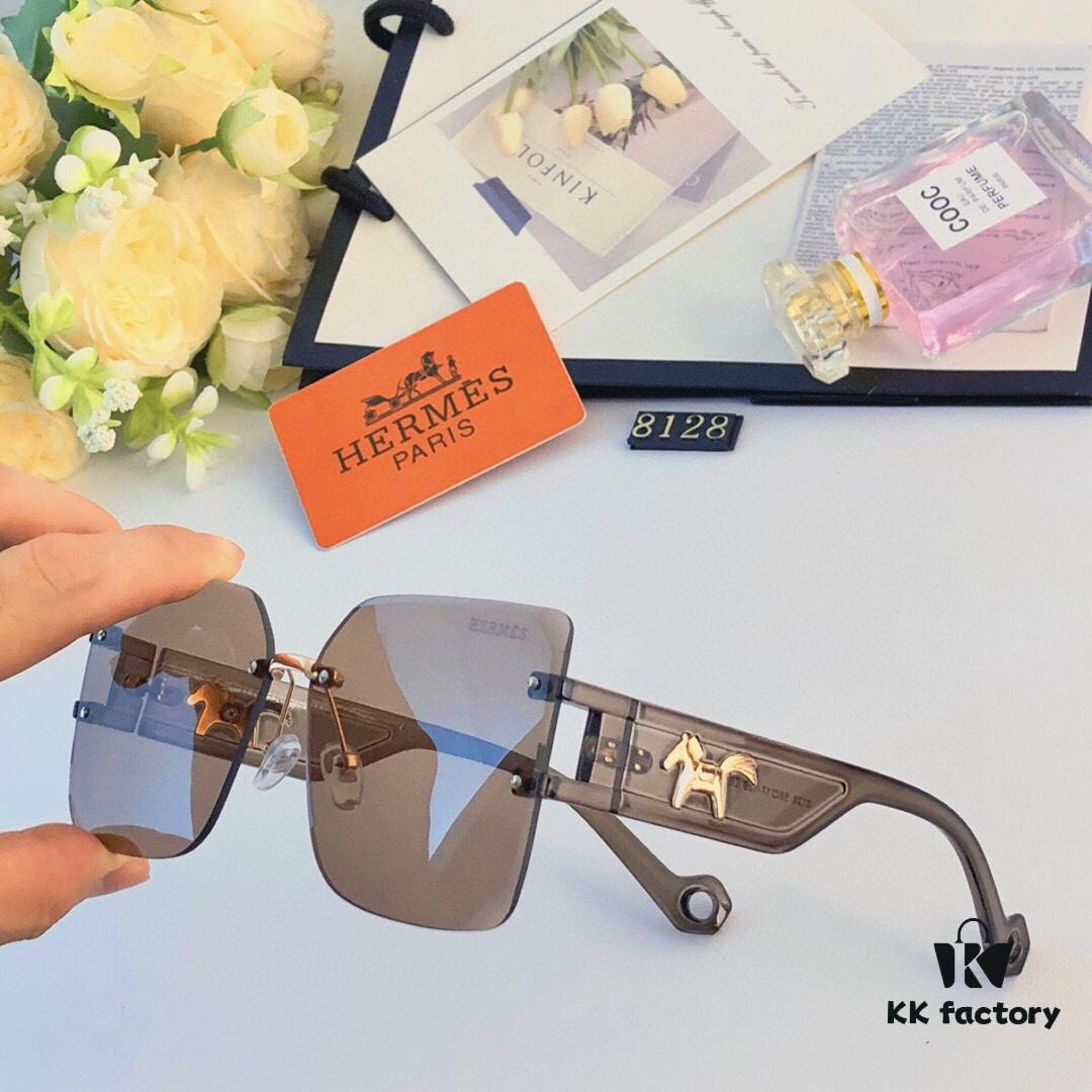 6931ae96ccd8ab3d7afa2adf Hermes New Arrival Sunglasses for Women, High-End Fashion UV Protection, Anti-Glare, Instagrammable Driving Sunglasses