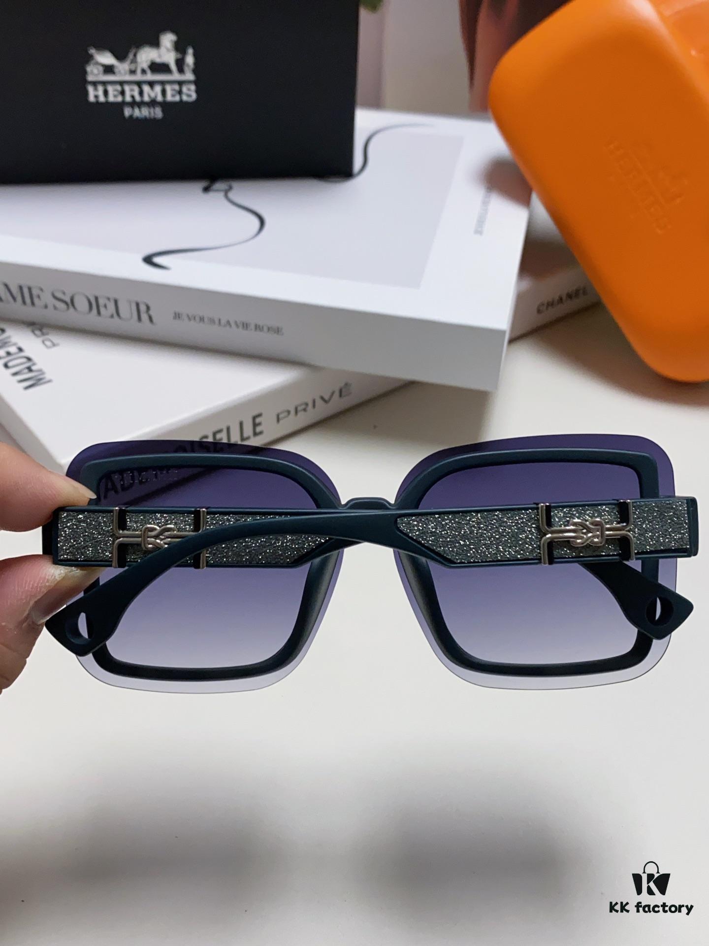 6931ae9cccd8ab3d7afa2b31 HERMES Women's Sunglasses, UV-Protective Oversized Round Frame Sunglasses 2024 New Arrival, Vintage-Inspired Slimming Design for Large Faces, Trendy Influencer Eyewear