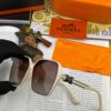 6931ae9dccd8ab3d7afa2b46 HERMES 2024 Spring New Arrival Original Release Famous Internet Hit Ultra Popular Blue Classic Luxury Sunglasses Square Frame Sun Glasses