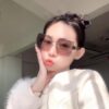 6931ae9dccd8ab3d7afa2b48 Hermes Unframed Square Sunglasses for Women, Slimming Design, 2024 New Arrival UV Protection, Korean Style Influencer Trendy High-End Sun Glasses