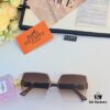 6931ae9eccd8ab3d7afa2b4f Hermes Unframed Square Sunglasses for Women, Slimming Design, 2024 New Arrival UV Protection, Korean Style Influencer Trendy High-End Sun Glasses