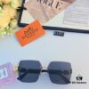 6931ae9eccd8ab3d7afa2b50 Hermes Unframed Square Sunglasses for Women, Slimming Design, 2024 New Arrival UV Protection, Korean Style Influencer Trendy High-End Sun Glasses