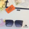 6931aea3ccd8ab3d7afa2ba0 Hermes Women's Square Retro Sunglasses, Korean Style Ins High-End Fashion, Slimming for Large Faces, Stylish Street Snap UV Protection