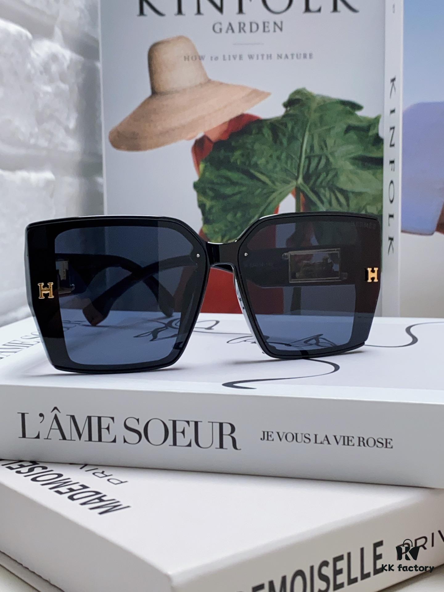 6931aea5ccd8ab3d7afa2bb6 Hermes 2024 New Arrival Polarized Sunglasses for Women, Fashion Oversized Frame, Slimming Effect, UV Protection, Versatile and Stylish