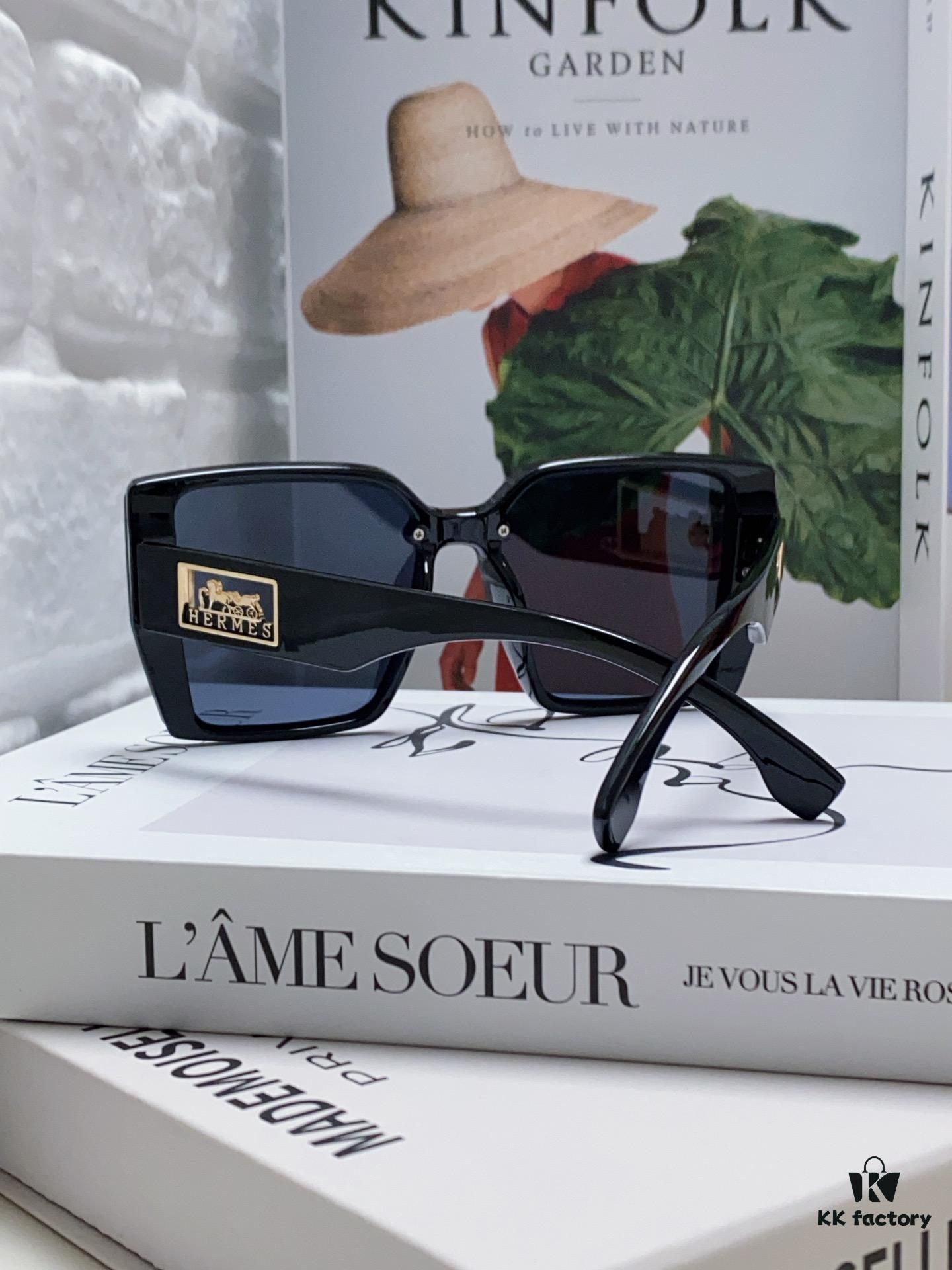 6931aea5ccd8ab3d7afa2bb7 Hermes 2024 New Arrival Polarized Sunglasses for Women, Fashion Oversized Frame, Slimming Effect, UV Protection, Versatile and Stylish