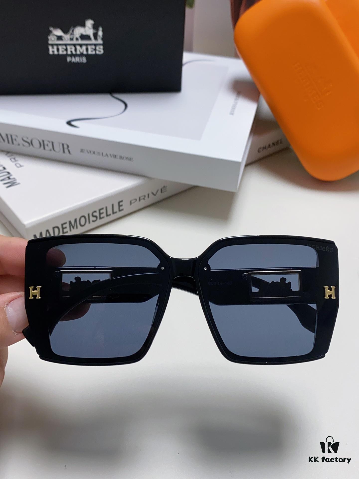 6931aea5ccd8ab3d7afa2bb8 Hermes 2024 New Arrival Polarized Sunglasses for Women, Fashion Oversized Frame, Slimming Effect, UV Protection, Versatile and Stylish