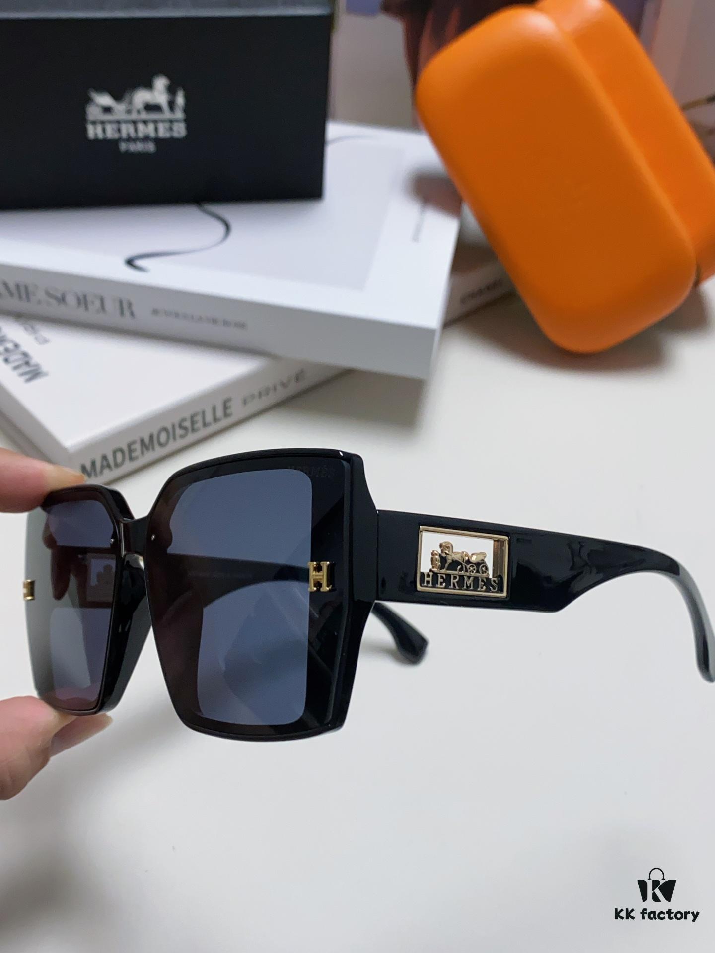 6931aea5ccd8ab3d7afa2bba Hermes 2024 New Arrival Polarized Sunglasses for Women, Fashion Oversized Frame, Slimming Effect, UV Protection, Versatile and Stylish