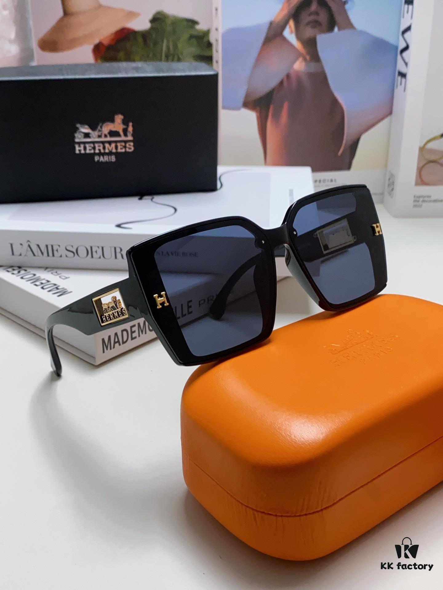 6931aea5ccd8ab3d7afa2bbc Hermes 2024 New Arrival Polarized Sunglasses for Women, Fashion Oversized Frame, Slimming Effect, UV Protection, Versatile and Stylish