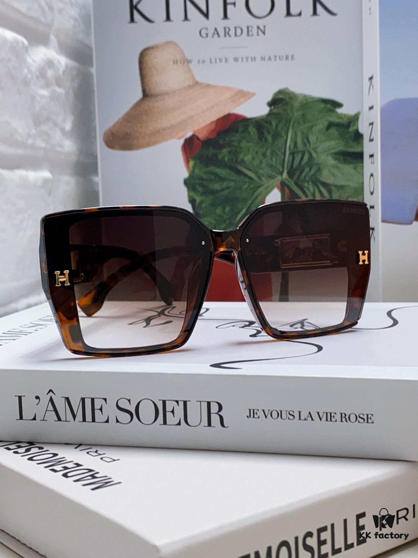 6931aea6ccd8ab3d7afa2bc0 Hermes 2024 New Polarized Sunglasses for Women, Fashionable Oversized Frame, Slimming Effect, UV Protection, Casual and Versatile Sun Glasses