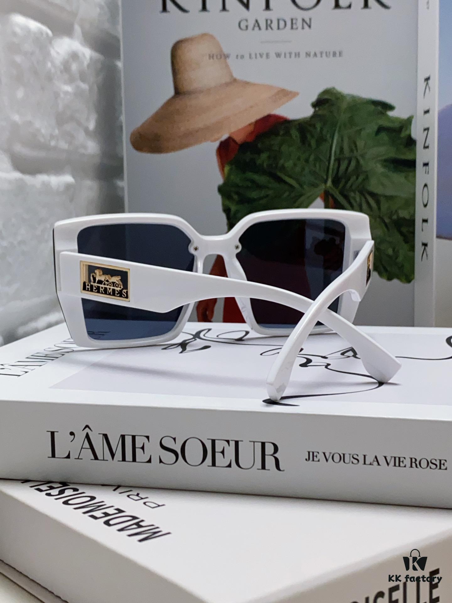 6931aea6ccd8ab3d7afa2bca Hermes 2024 New Polarized Sunglasses for Women, Fashionable Oversized Frame, Slimming Effect, UV Protection, Casual and Versatile Style