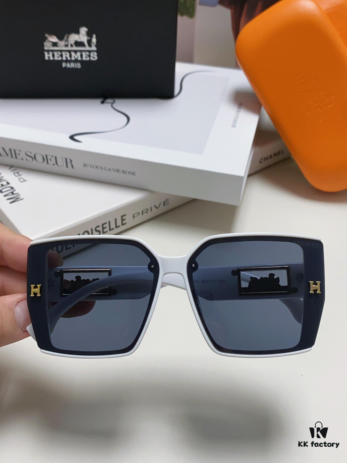 6931aea6ccd8ab3d7afa2bcb Hermes 2024 New Polarized Sunglasses for Women, Fashionable Oversized Frame, Slimming Effect, UV Protection, Casual and Versatile Style