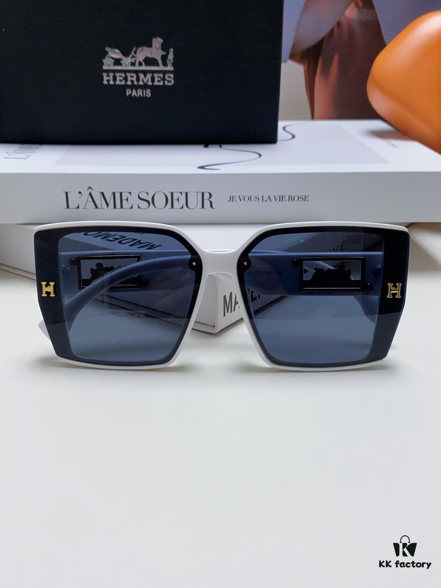 6931aea7ccd8ab3d7afa2bce Hermes 2024 New Polarized Sunglasses for Women, Fashionable Oversized Frame, Slimming Effect, UV Protection, Casual and Versatile Style