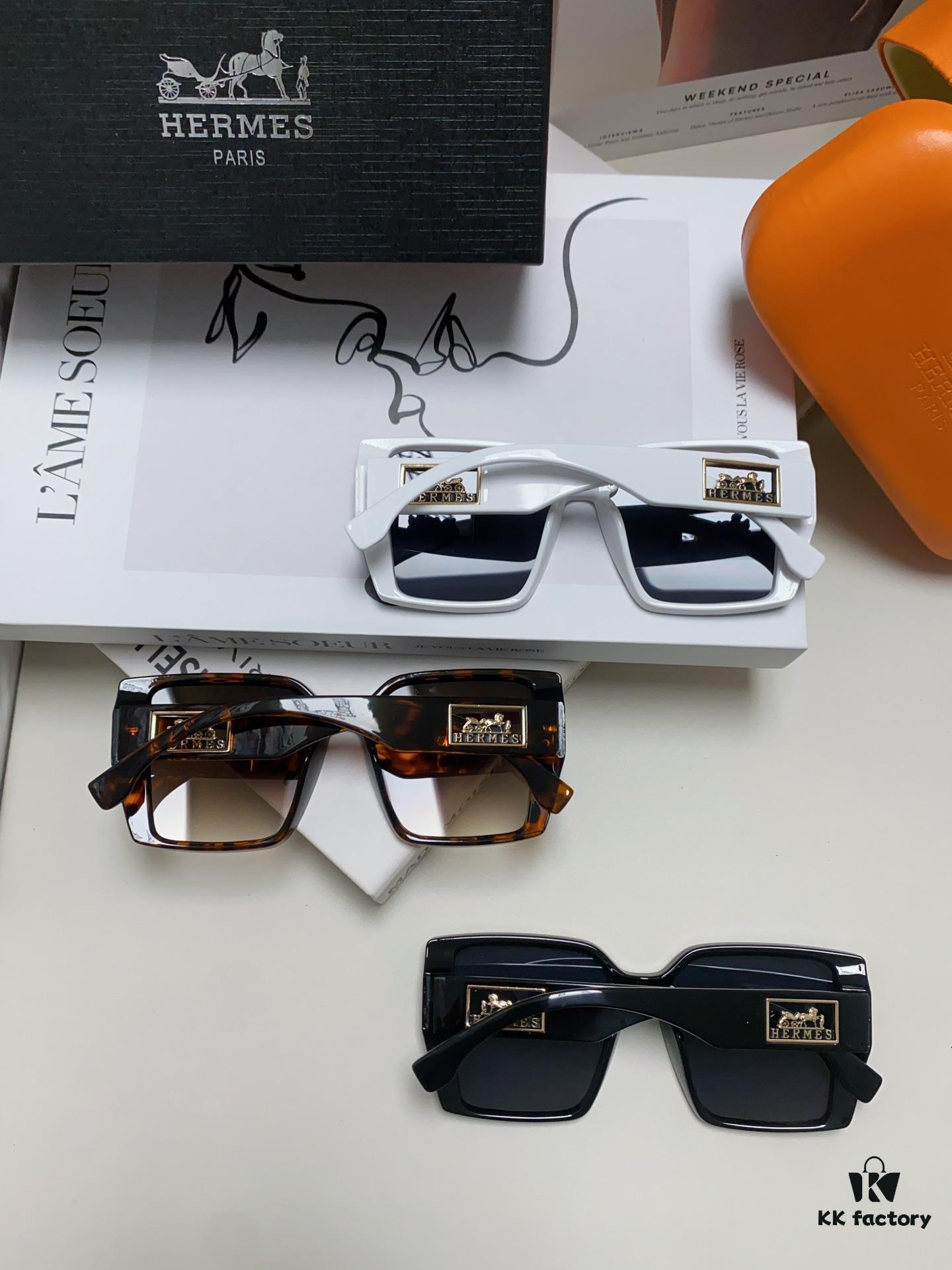 6931aea7ccd8ab3d7afa2bd0 Hermes 2024 New Polarized Sunglasses for Women, Fashionable Oversized Frame, Slimming Effect, UV Protection, Casual and Versatile Style
