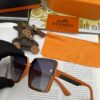 6931aeabccd8ab3d7afa2c0d HERMES 2024 Spring New Arrival Original Release Famous Internet Hit Ultra Popular Blue Classic Luxury Fashion Square Sunglasses High-Quality Authentic Version Model: H1245