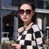 6931aeacccd8ab3d7afa2c10 HERMES H50200 TR Polarized Sunglasses, Luxury Square Frame Designer Shades