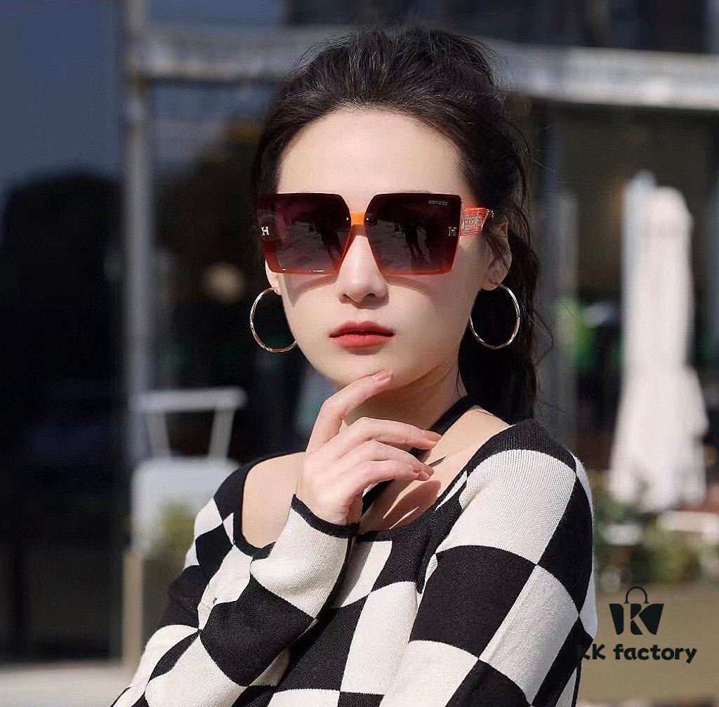 6931aeacccd8ab3d7afa2c13 HERMES H50200 TR Polarized Sunglasses, Luxury Square Frame Designer Shades