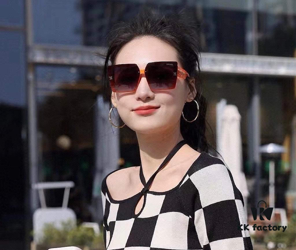 6931aeacccd8ab3d7afa2c15 HERMES H50200 TR Polarized Sunglasses, Luxury Square Frame Designer Shades
