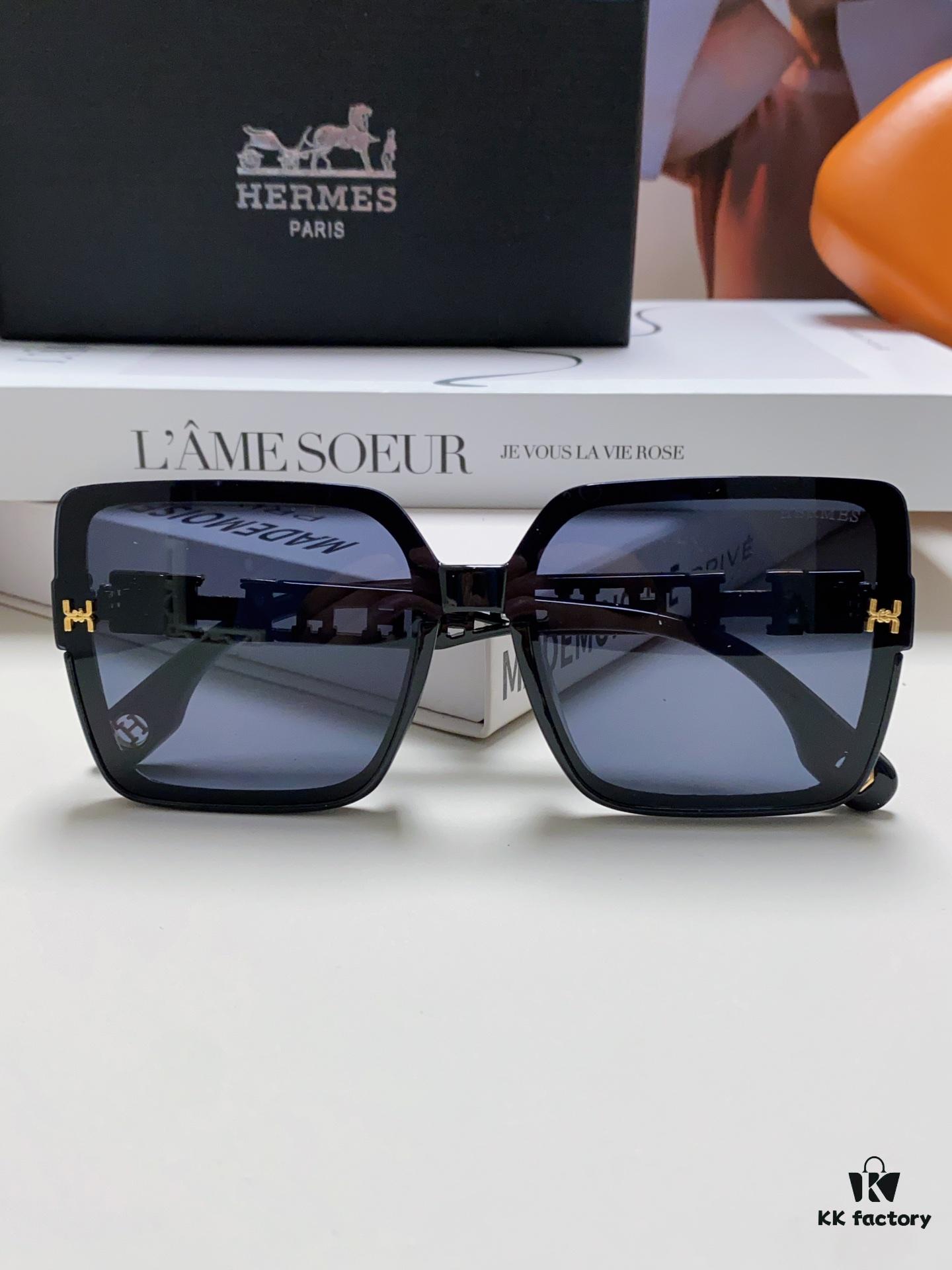 6931aeadccd8ab3d7afa2c1f HERMES 2024 New Arrival Popular Fashion H Sunglasses for Women UV Protection Driver's Glasses Stylish White Sunglasses