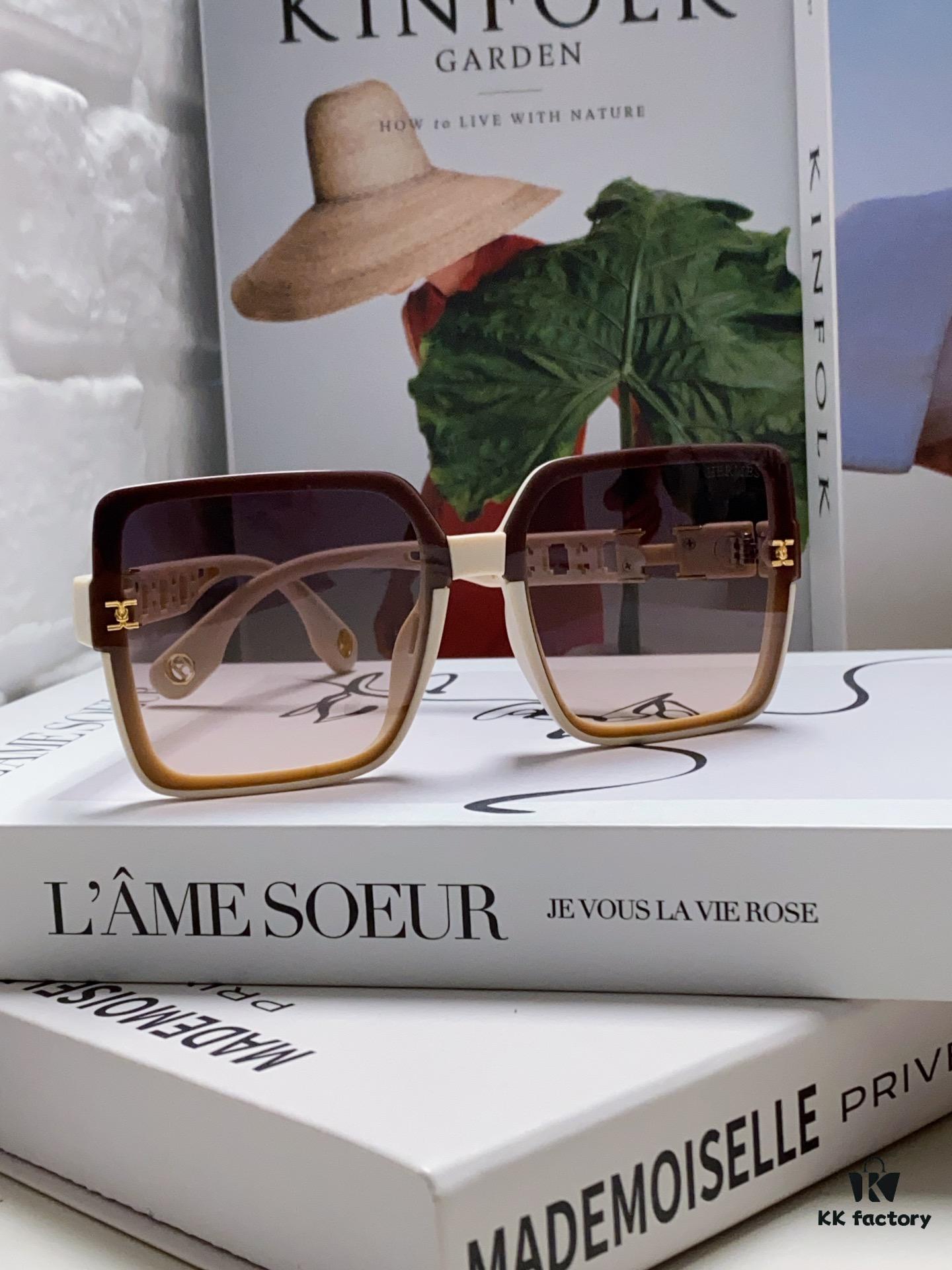 6931aeadccd8ab3d7afa2c25 HERMES 2024 New Arrival Popular Fashion H Sunglasses for Women UV Protection Driver's Glasses, Stylish White Sunglasses with HHH Logo