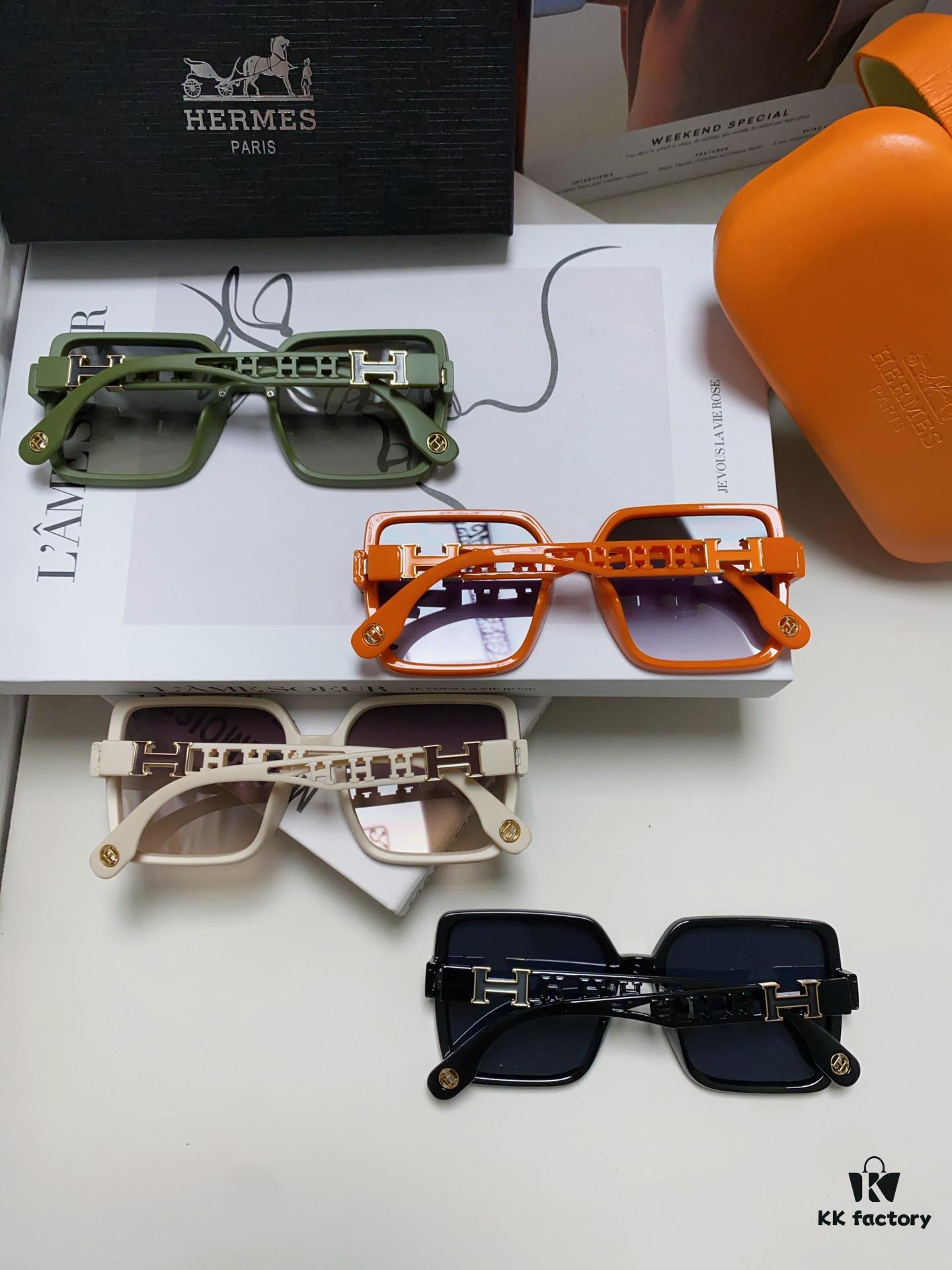 6931aeaeccd8ab3d7afa2c36 HERMES 2024 New Arrival Popular Fashion H Sunglasses for Women, UV Protection Driver's Sunglasses, Trendy White Driving Glasses, Stylish HHH Eyewear