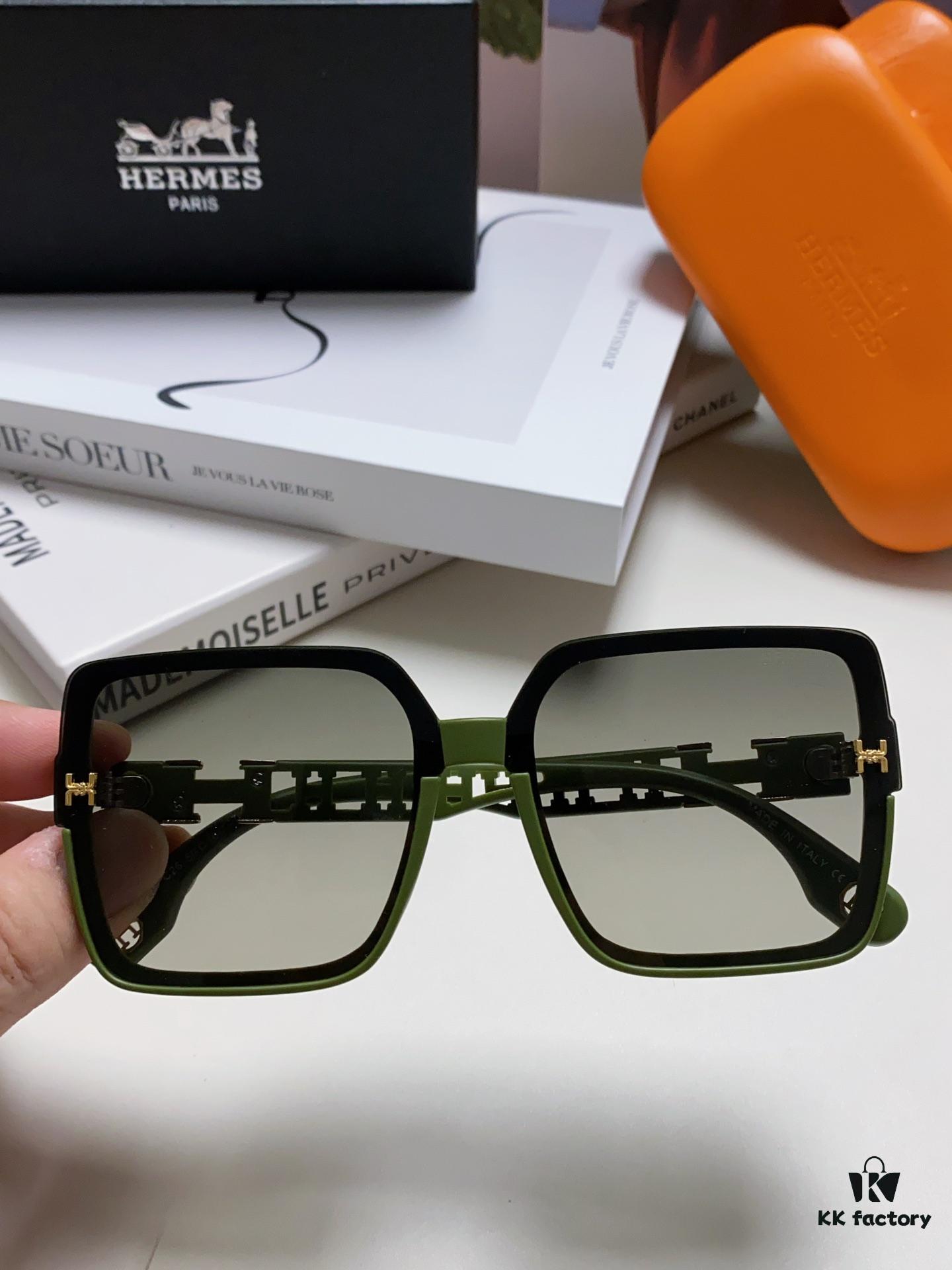 6931aeafccd8ab3d7afa2c3b HERMES 2024 New Arrival Popular Fashion H Sunglasses for Women UV Protection Driver's Glasses Stylish White Sunglasses