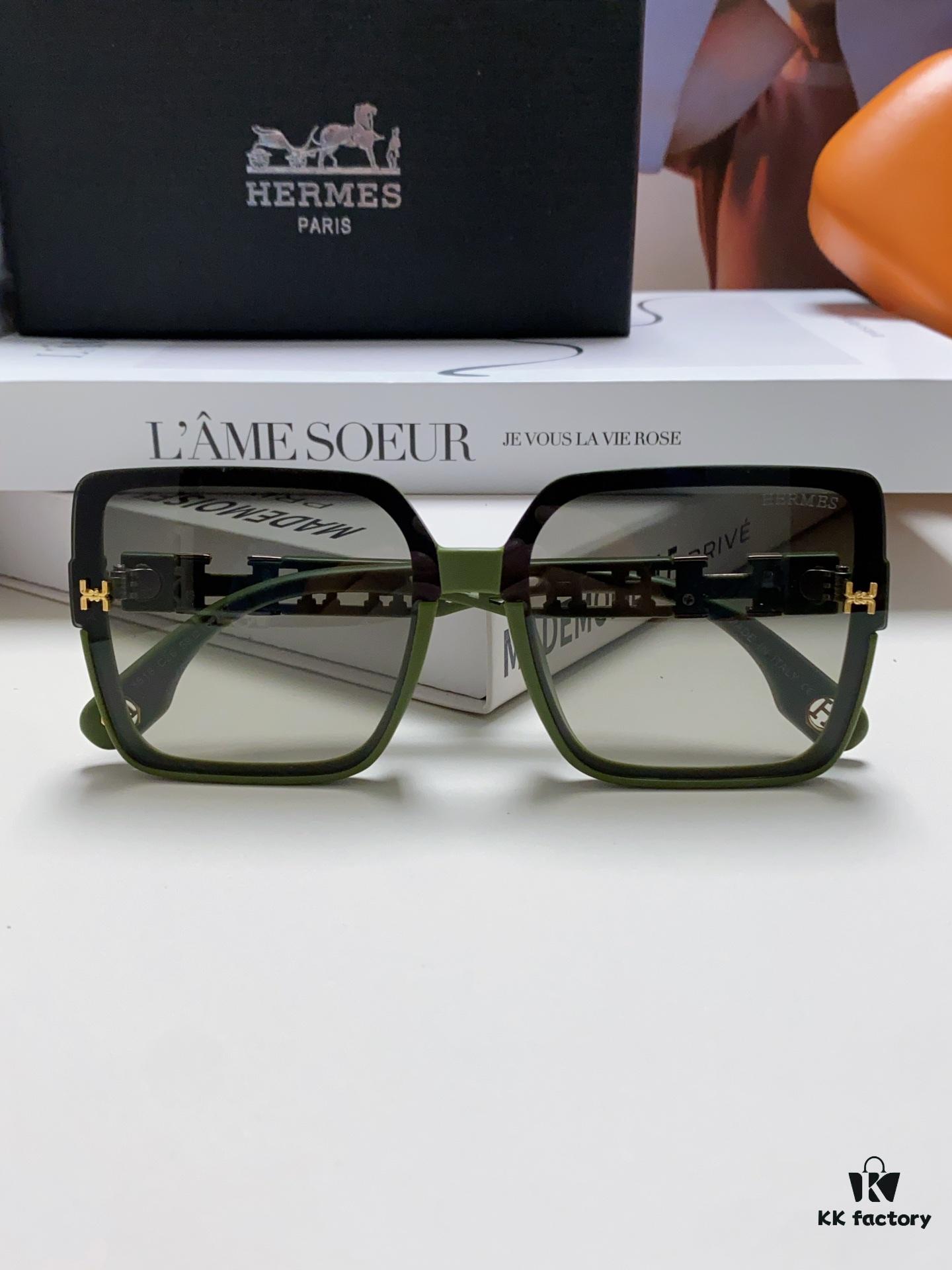 6931aeafccd8ab3d7afa2c3e HERMES 2024 New Arrival Popular Fashion H Sunglasses for Women UV Protection Driver's Glasses Stylish White Sunglasses