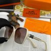 6931aeb3ccd8ab3d7afa2c6c HERMES 2024 Spring New Arrival Original Release Famous Internet Sensation Ultra-Hot Selling Luxury Square Frame Sunglasses