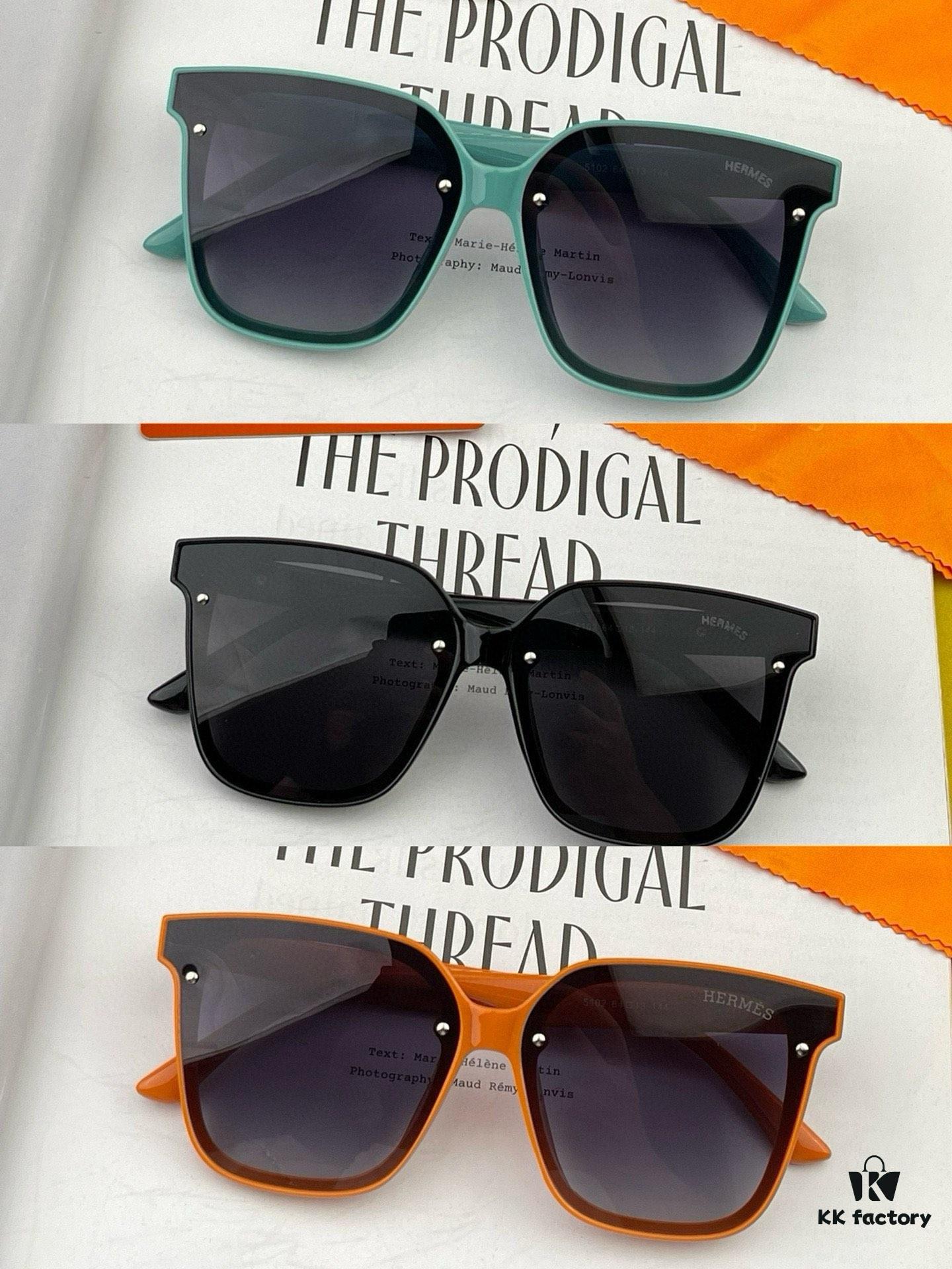6931aeb3ccd8ab3d7afa2c76 Polarized Series Sunglasses HERMES Hermes Original Release Internet Celebrity Super Hot Selling Classic Luxury Global Fashion Square Frame Sunglasses High-End Quality Authentic High Quality Model H5102